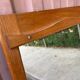 Vintage Scandinavian mirror in solid oak 42x148.