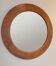 Round wall mirror solid wood