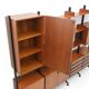 Teak bookshelf with four compartments, 1960s
