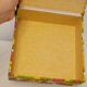 70s box in oilcloth fabric psychedelic floral decoration