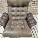 Vintage leather lounge chair 1960