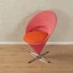 Cone chairs by Verner Panton for Gebrüder Nehl, original pink and orange upholstery, set of 2