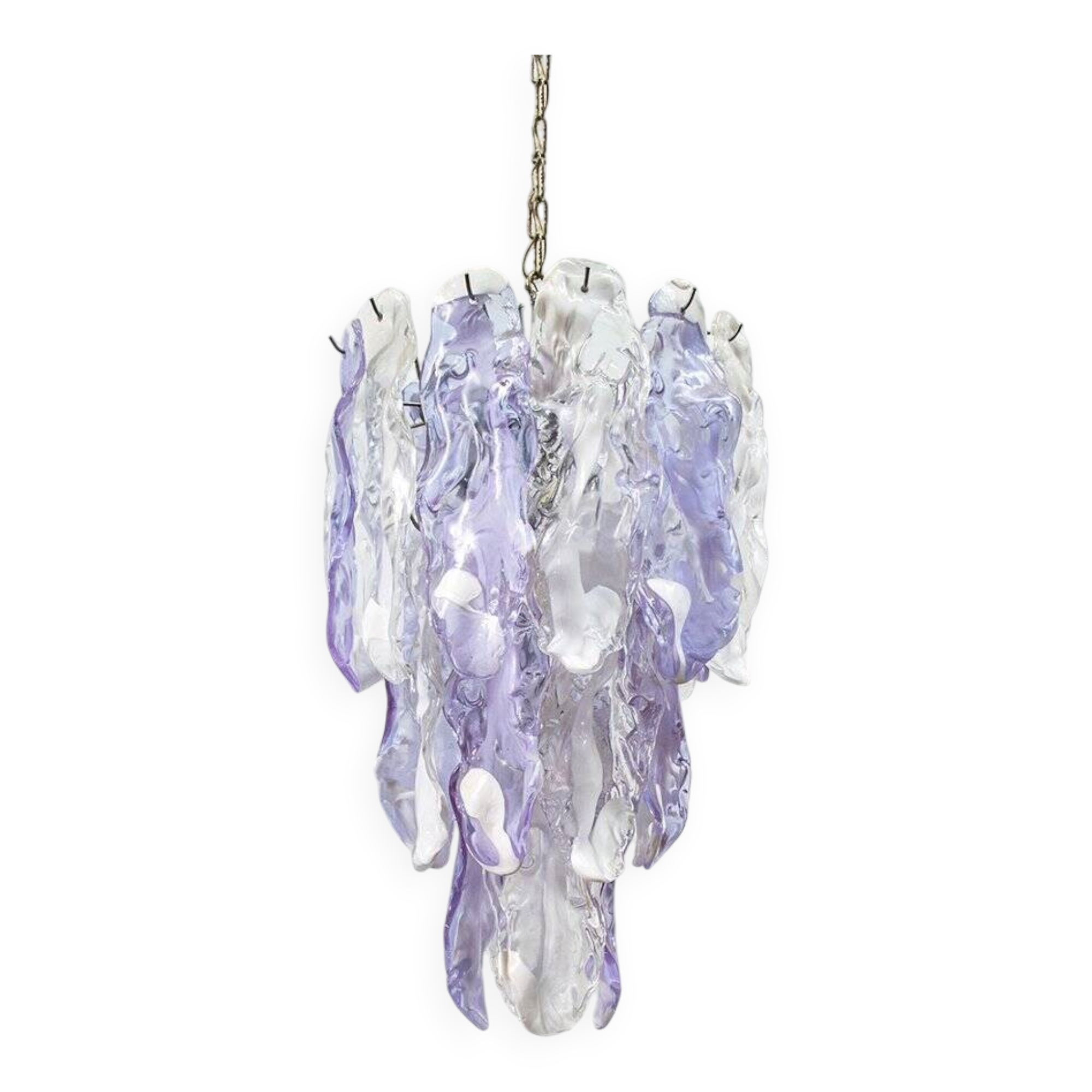 Murano glass pendant lamp by Mazzega, Italy, 1970s.