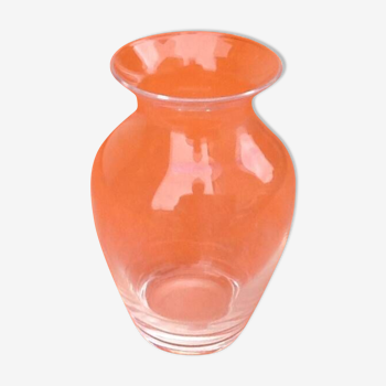 1970s Violet vase Clear glass