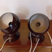 Lampes boule orientables vintage des années 70