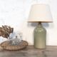 Pied de lampe vintage en grès