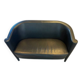 Canape cuir noir