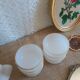 6 ramequins huile lessieur, blanc doré vintage