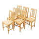 Chaises (6) bouleau Suède 1960