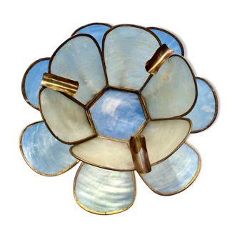 Vintage mother-of-pearl flower ashtray