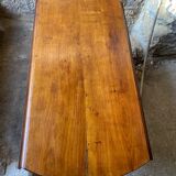 19th century round cherry table with flaps