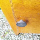 Small vintage wooden storage jam maker