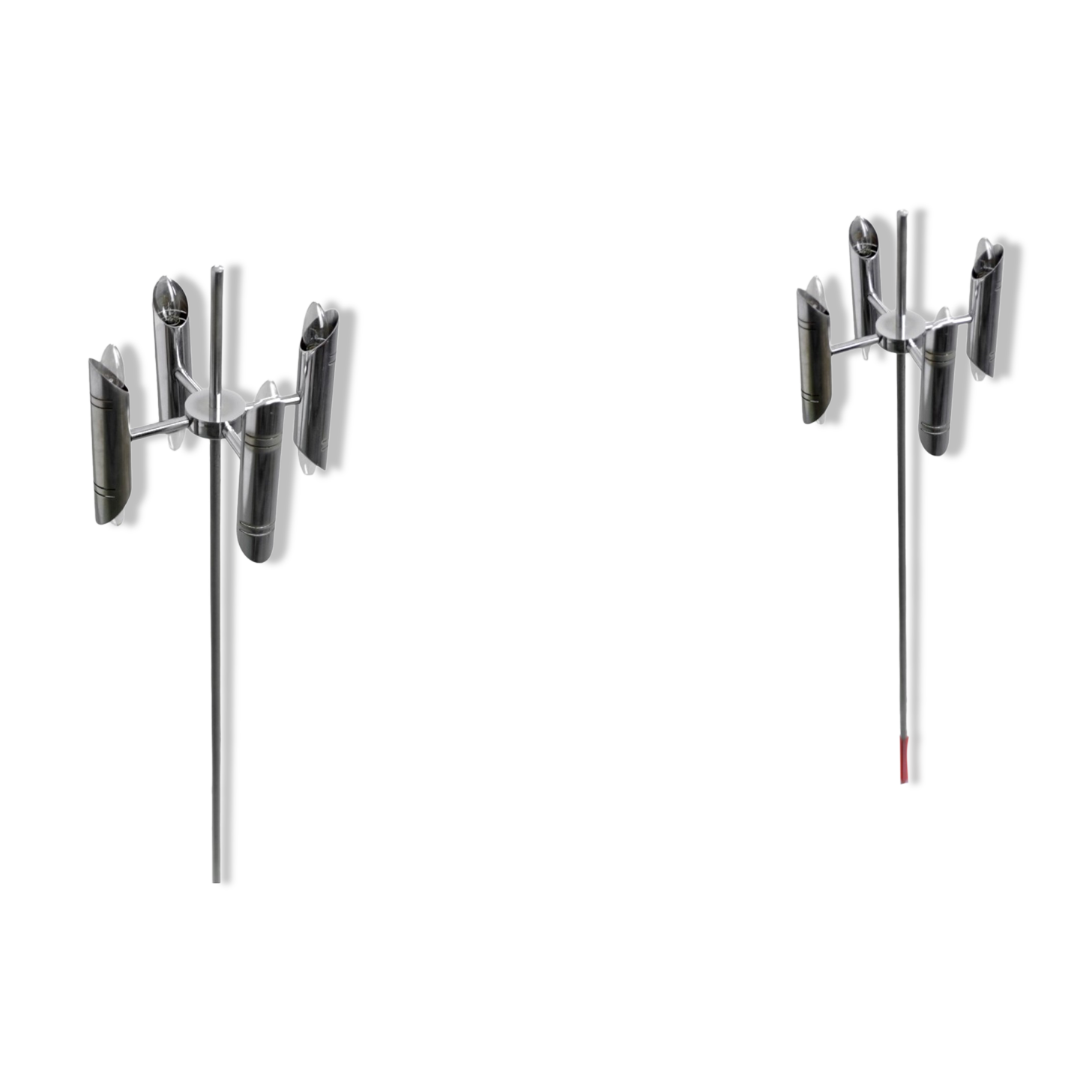 Mid-Century Modern Vintage Space Age Chrome Floor Lamp, 1960s