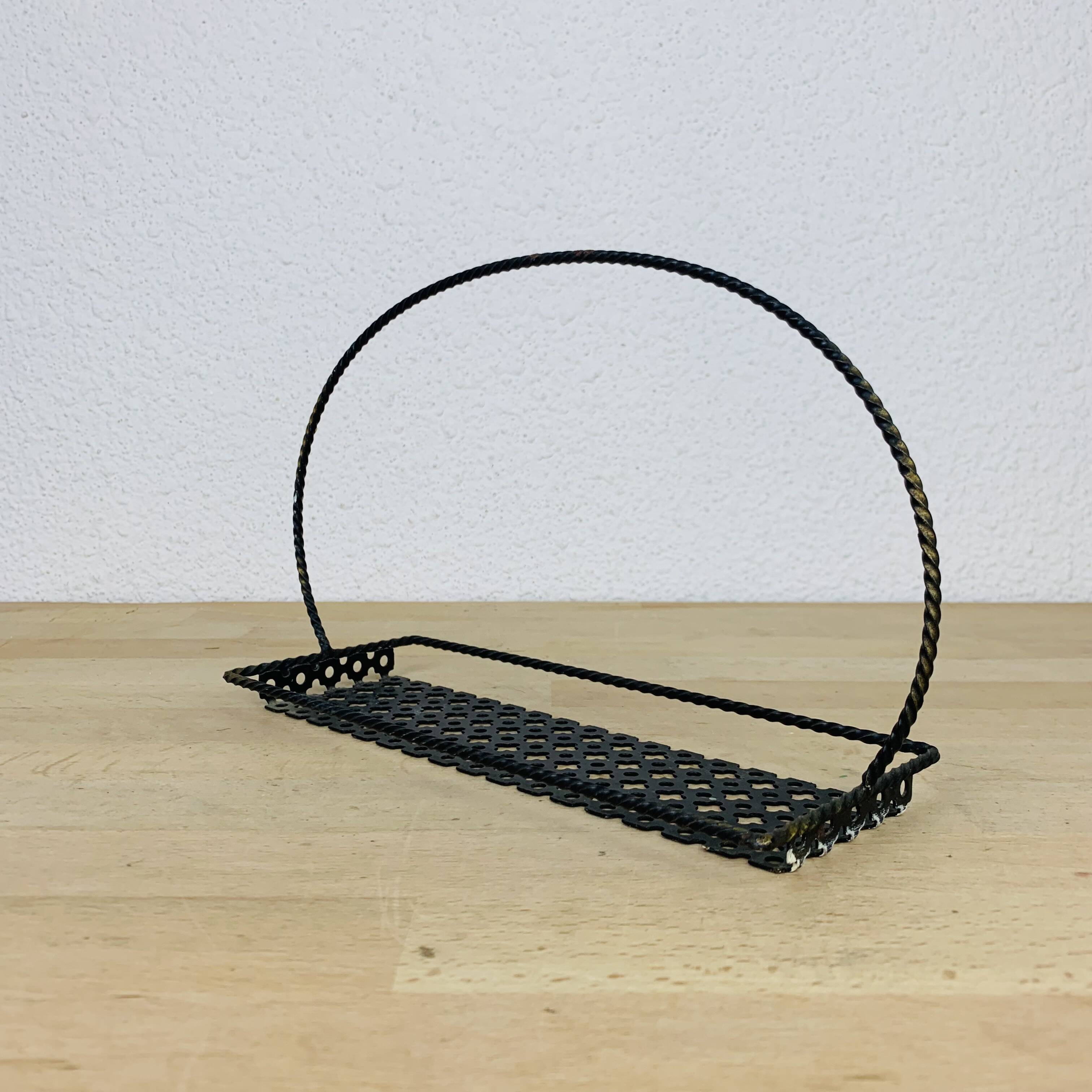 Perforated metal tray from the 50s