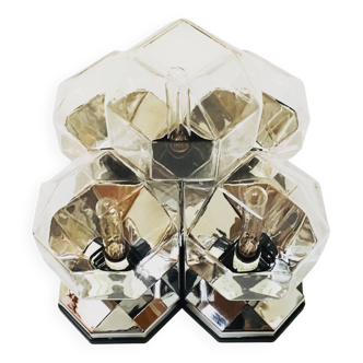 1 of 2 1970s Modular Flush Lamps by Motoko Ishii for Staff