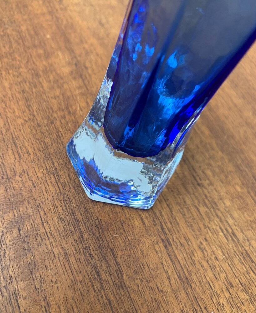 Vintage Glass Art Vase by Renate Stock for Sea Glasbruk, Sweden, 1970s