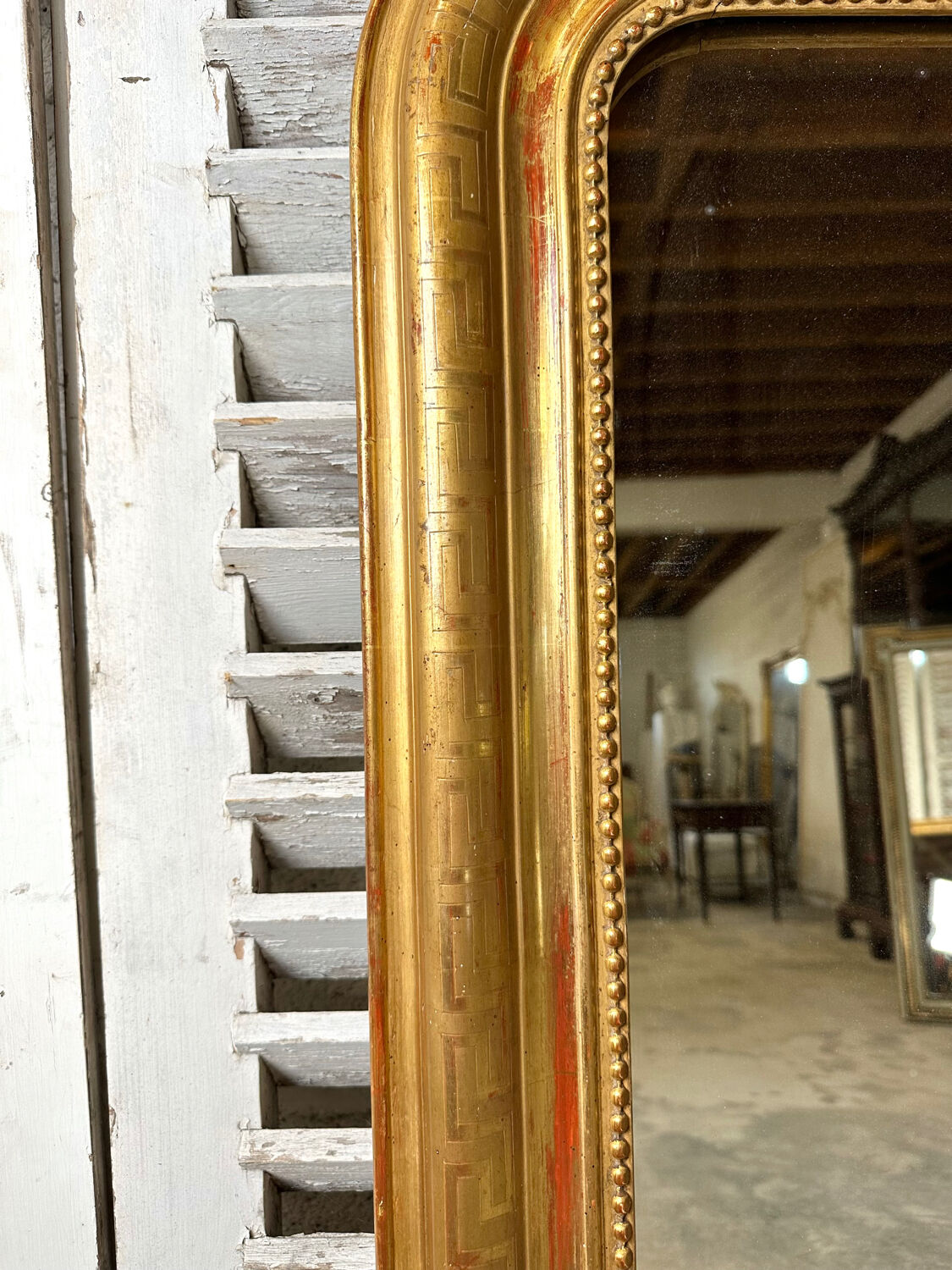 Louis Philippe golden mirror Greek frieze