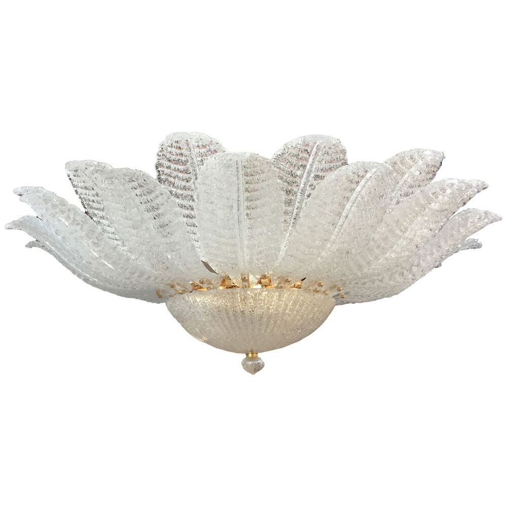 Murano glass flush mount