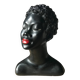 Plaster bust of a black woman 1950s Gino Manca