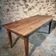 Antique French oak dining table – circa 1900 – farmhouse table with drawer