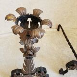 Pair of fireplace andirons, 1940