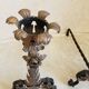 Pair of fireplace andirons, 1940