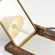 Antique Triptych Wall Mirror – Vintage 1940s Folding Dressing Table Mirror
