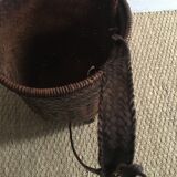 Ancient Japanese woven bamboo basket