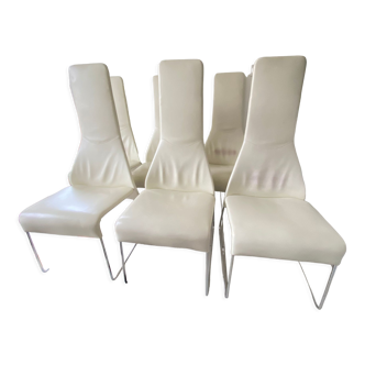 6 chaises B&B Italia design Patricia Urquiola