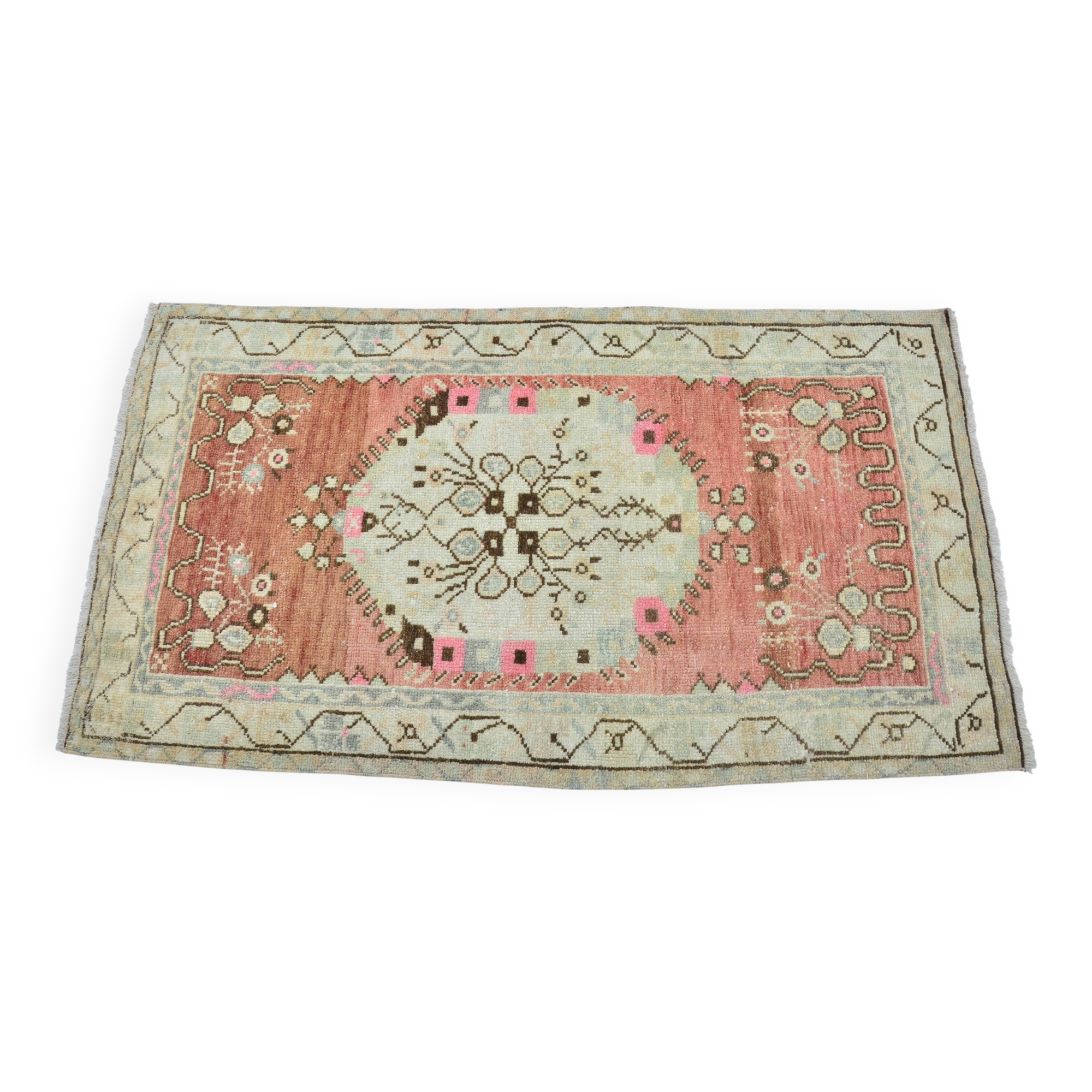 Turkish Oushak handmade rug sku 3555