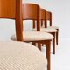 Set of 4 Danish design chairs by Gramrode from the 1970s
