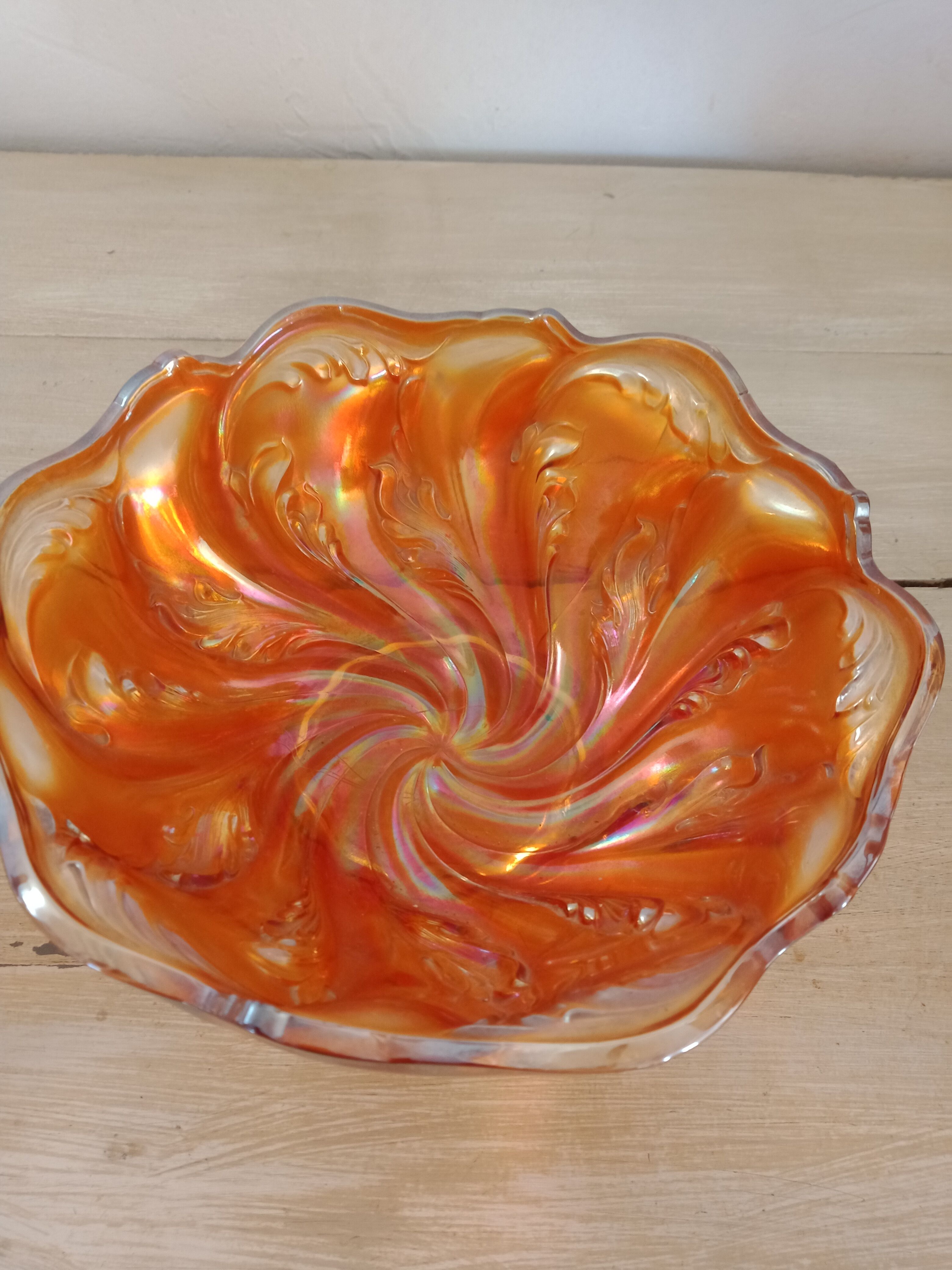 Carnival glass bowls