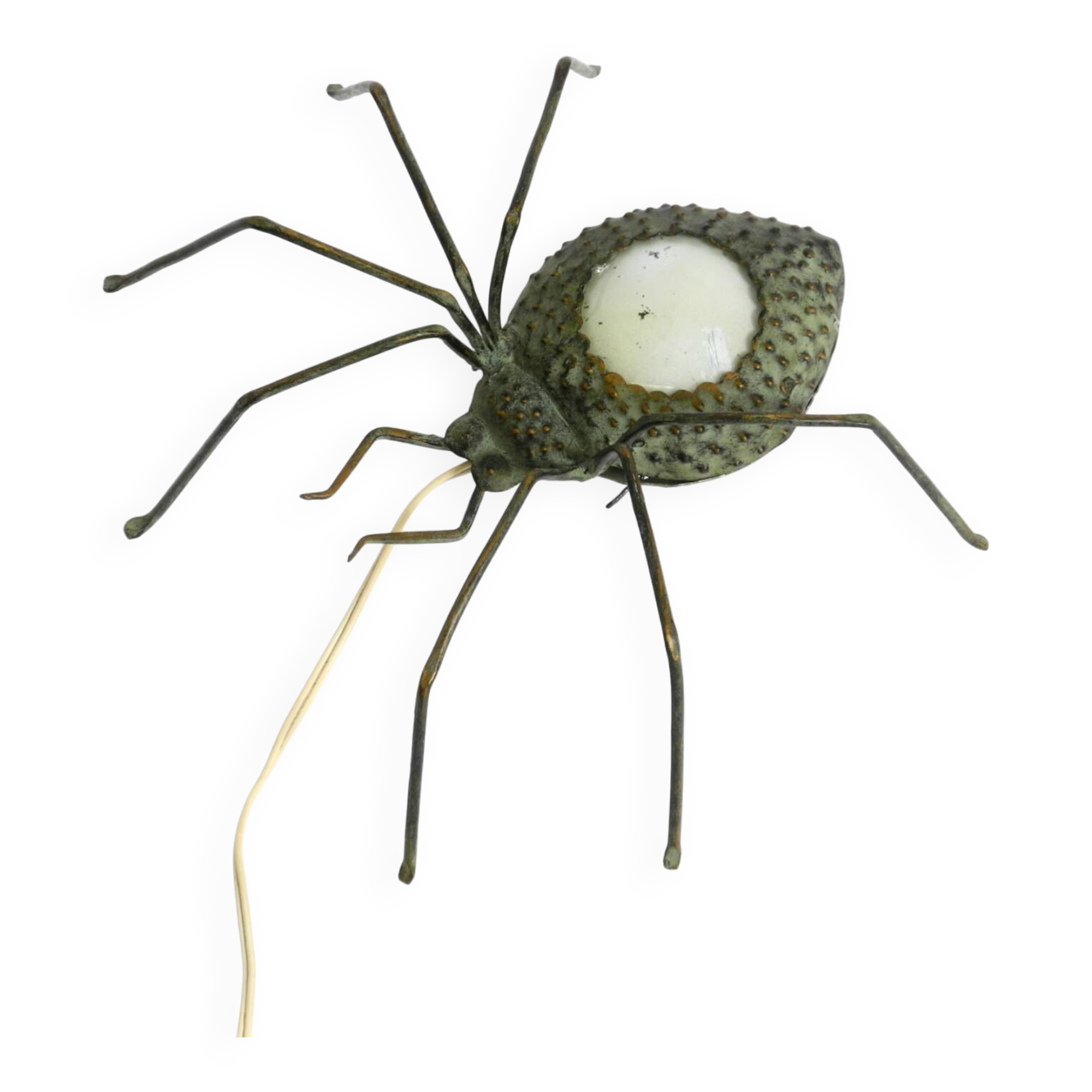 Beautiful Italian Mid Century Modern "Spider" wall lamp made of metal