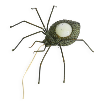 Beautiful Italian Mid Century Modern "Spider" wall lamp made of metal