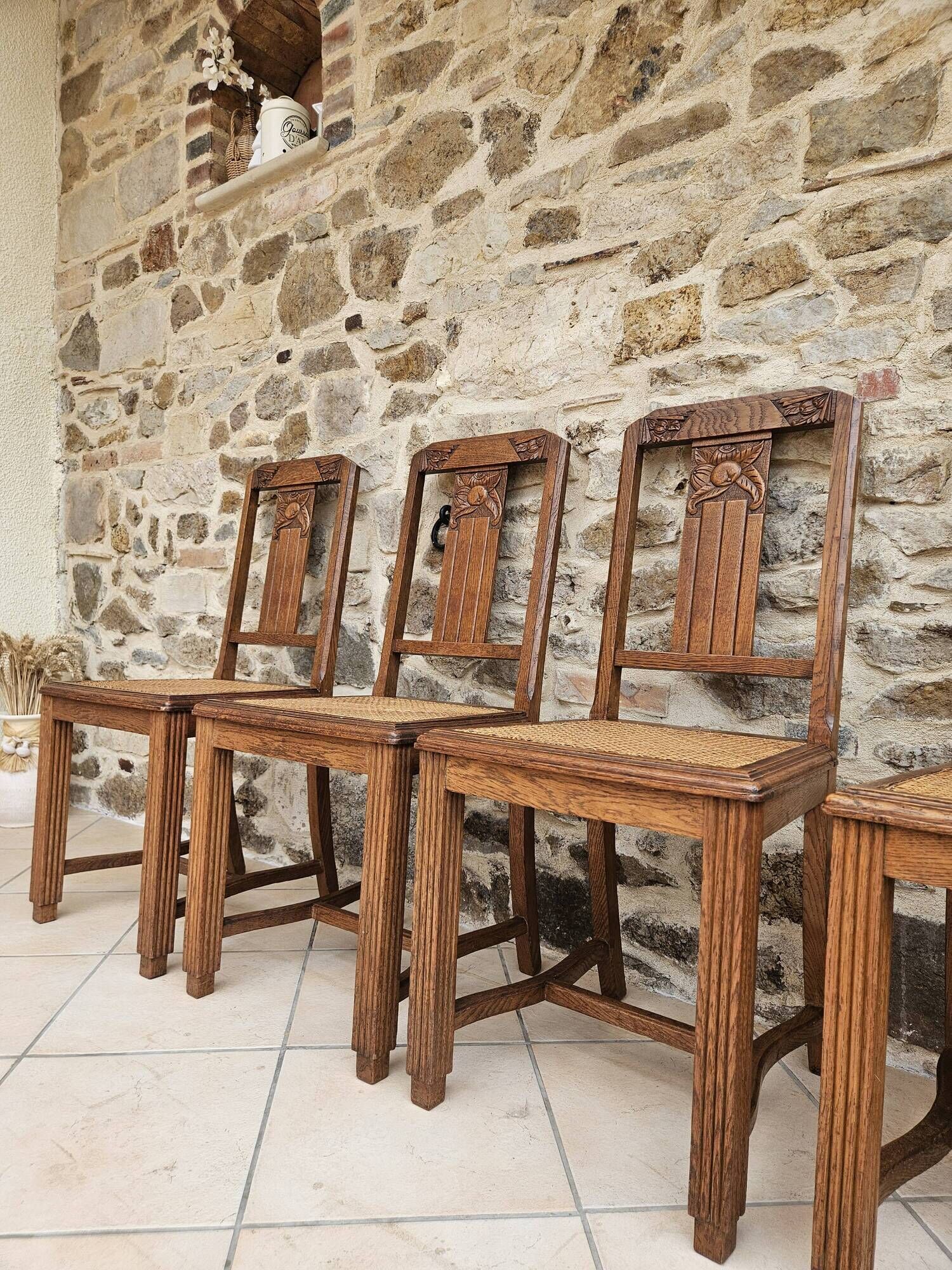 6 chaises art déco