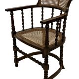 Antique Barley Twist, Rattan Seated Captains Chair easy chair Classic