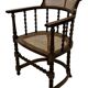 Antique Barley Twist, Rattan Seated Captains Chair easy chair Classic