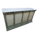 Wood paint and marble counter