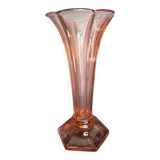 2 Art Deco vases in moulded glass