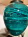 Lampe céramique faux malachite années 80