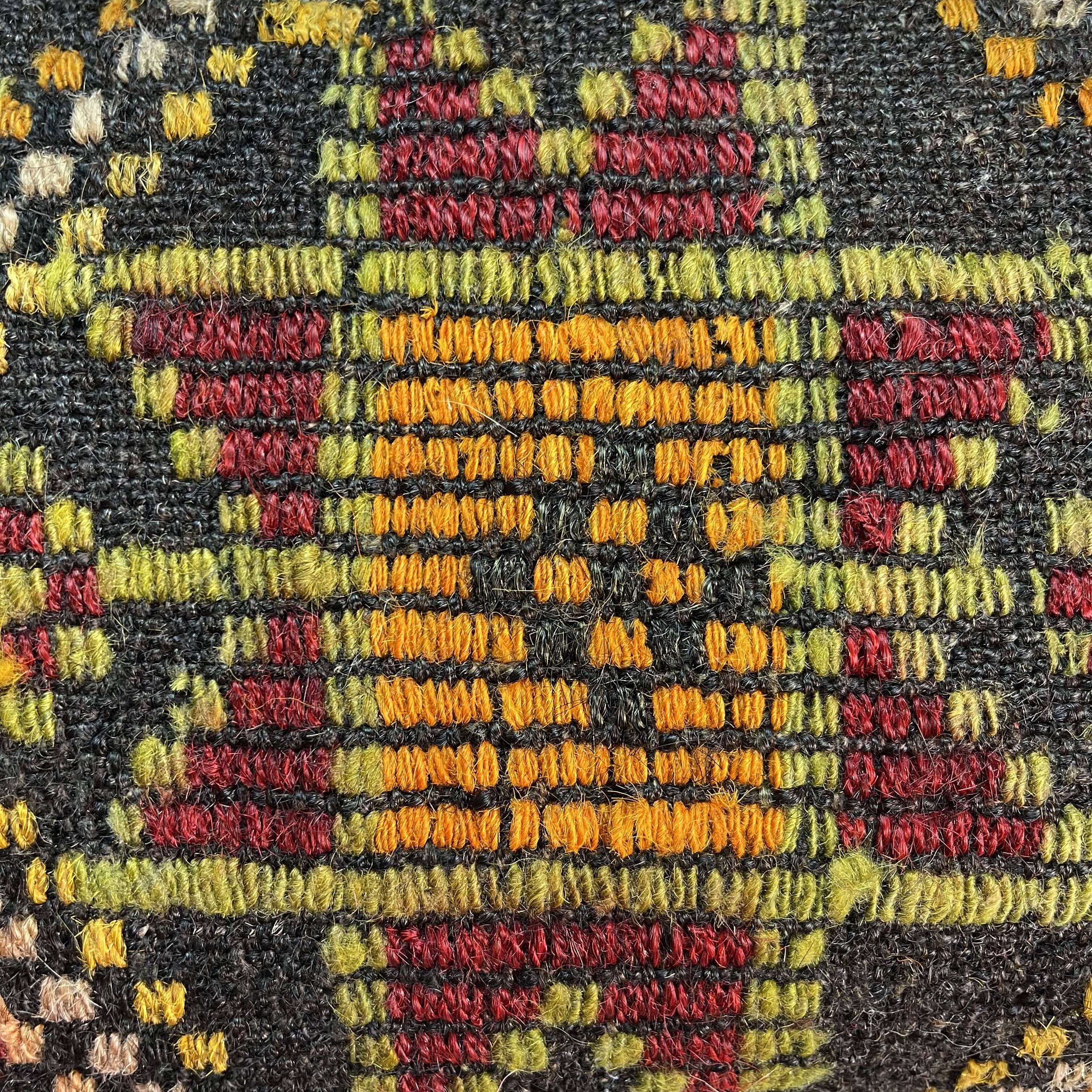 Vintage turkish kilim cushion cover , 30 x 60 cm