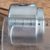 Set of 6 Casalinghi stainless steel cups and saucers, vintage Italian design