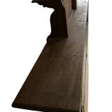 Large mercury beveled wooden mirror