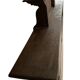 Large mercury beveled wooden mirror