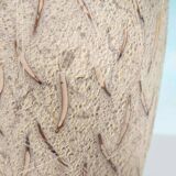 Vintage ceramic vase with glossy lava glaze, foreign vase from the 1960s.