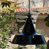 Large pendant light 45cm enameled sheet metal