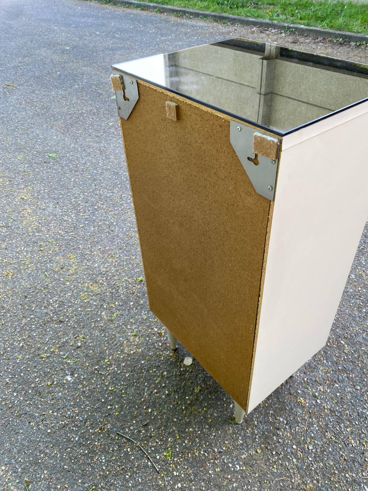 Commode italienne avec miroir des années 70