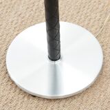 Scandinavian leather and aluminium floor lamp