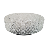 Ceiling light globe in cast glass and bakelite