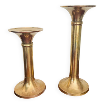 Pair of vintage brass candlesticks